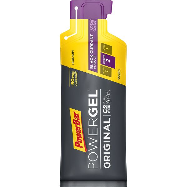 PowerBar PowerGel 41g Čierne ríbezle + Kofeín